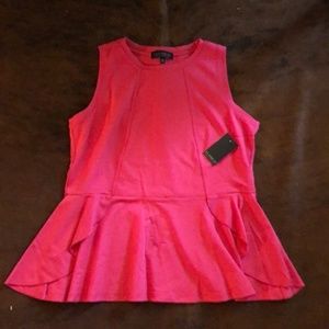 Eloquii Pink Peplum NWOT